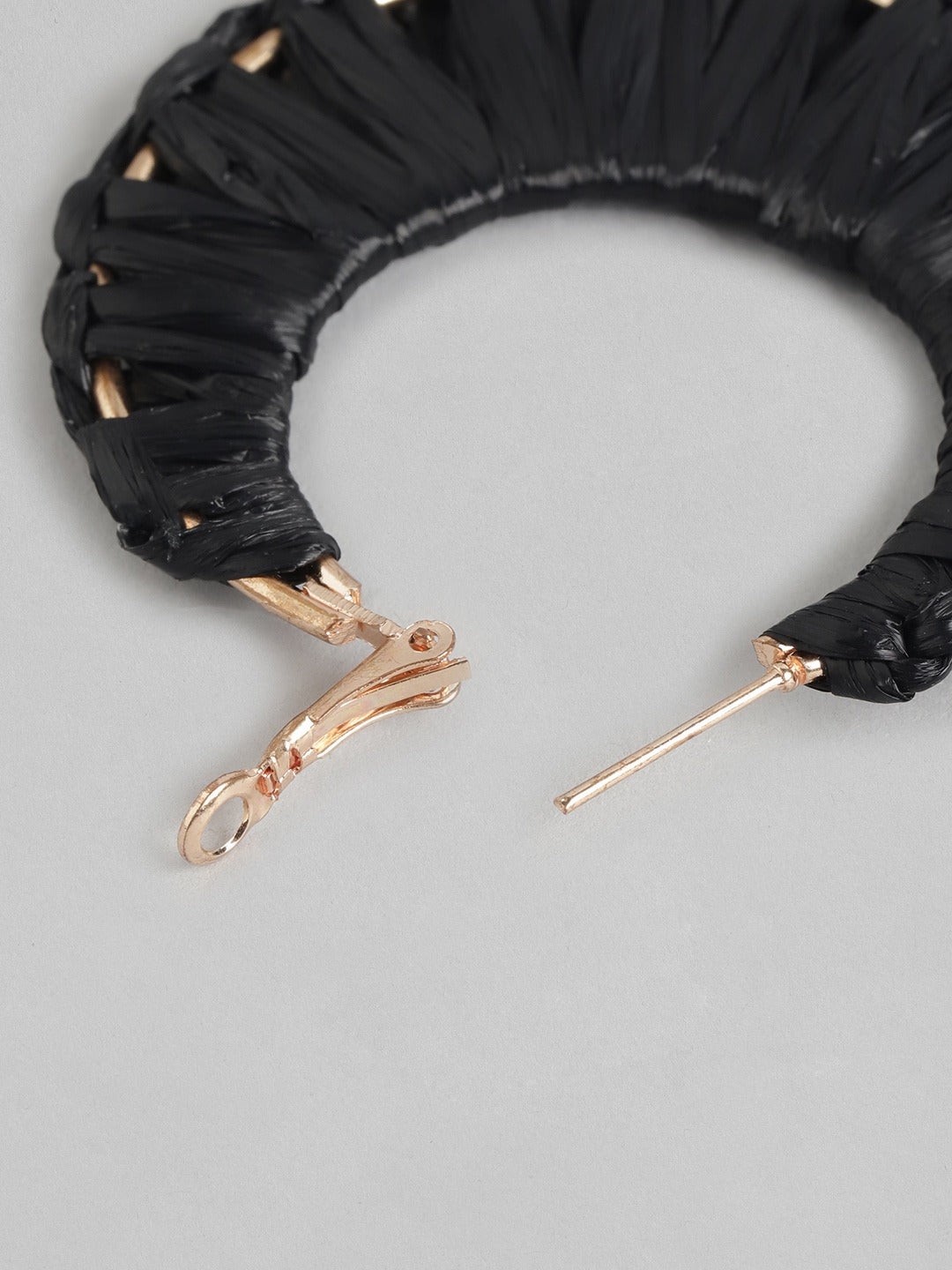 Rose Gold-Plated Circular Hoop Earrings