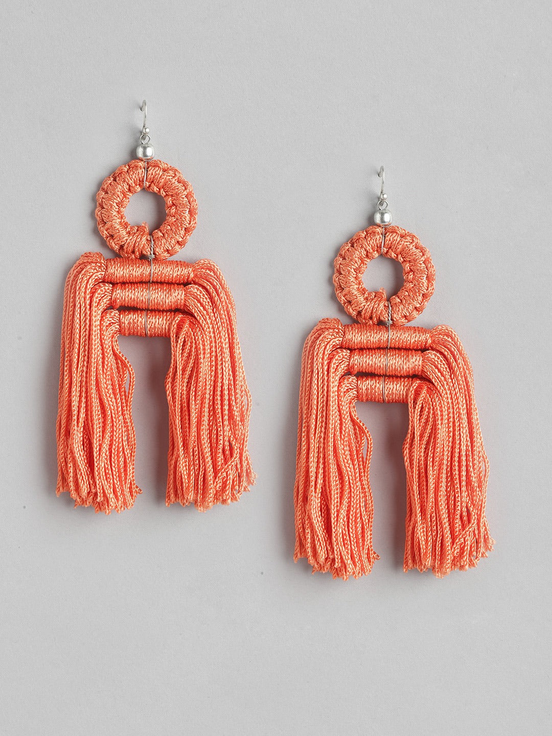 Silver-Plated Quirky Drop Earrings