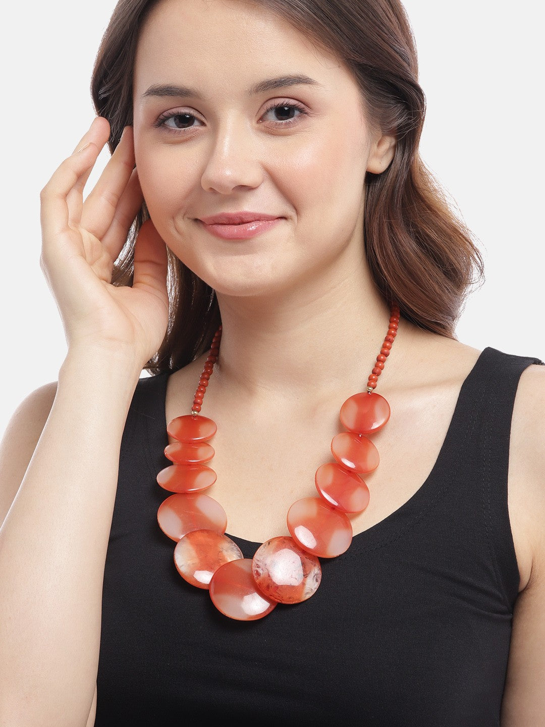 RICHEERA Gold-Plated Resin Necklace