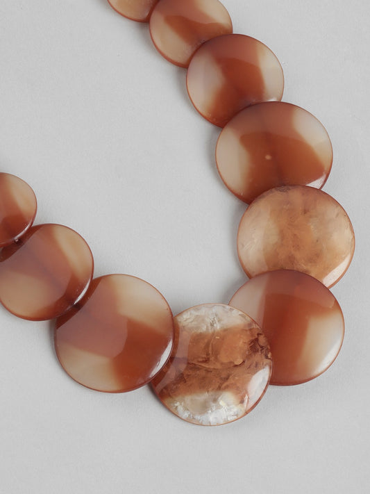 RICHEERA Gold-Plated Resin Necklace