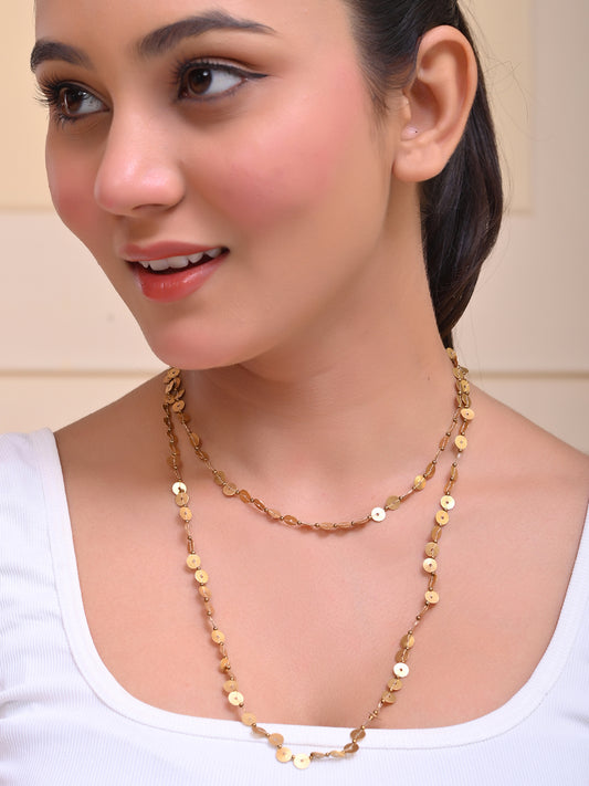 RICHEERA Gold-Plated Handcrafted Necklace