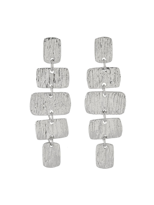 RICHEERA Siver plated Contemporary Drop Earrings