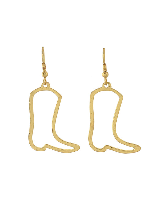 RICHEERA Gold-plated Contemporary Drop Earrings