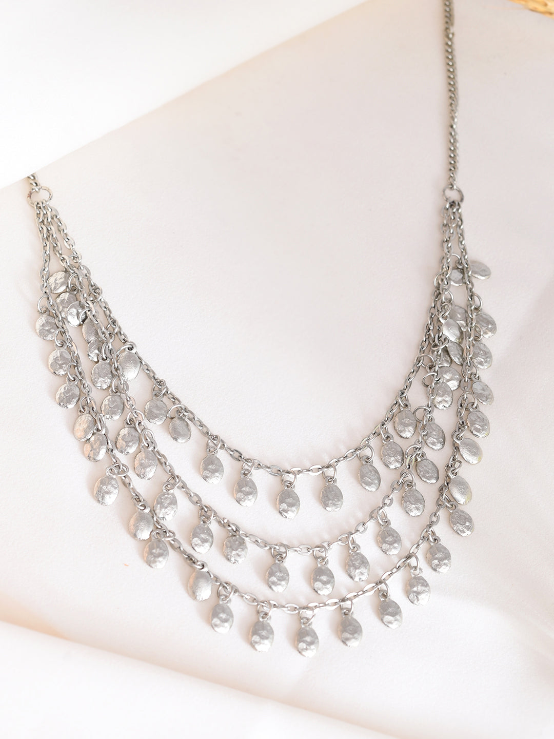RICHEERA Silver-Plated Antique Necklace