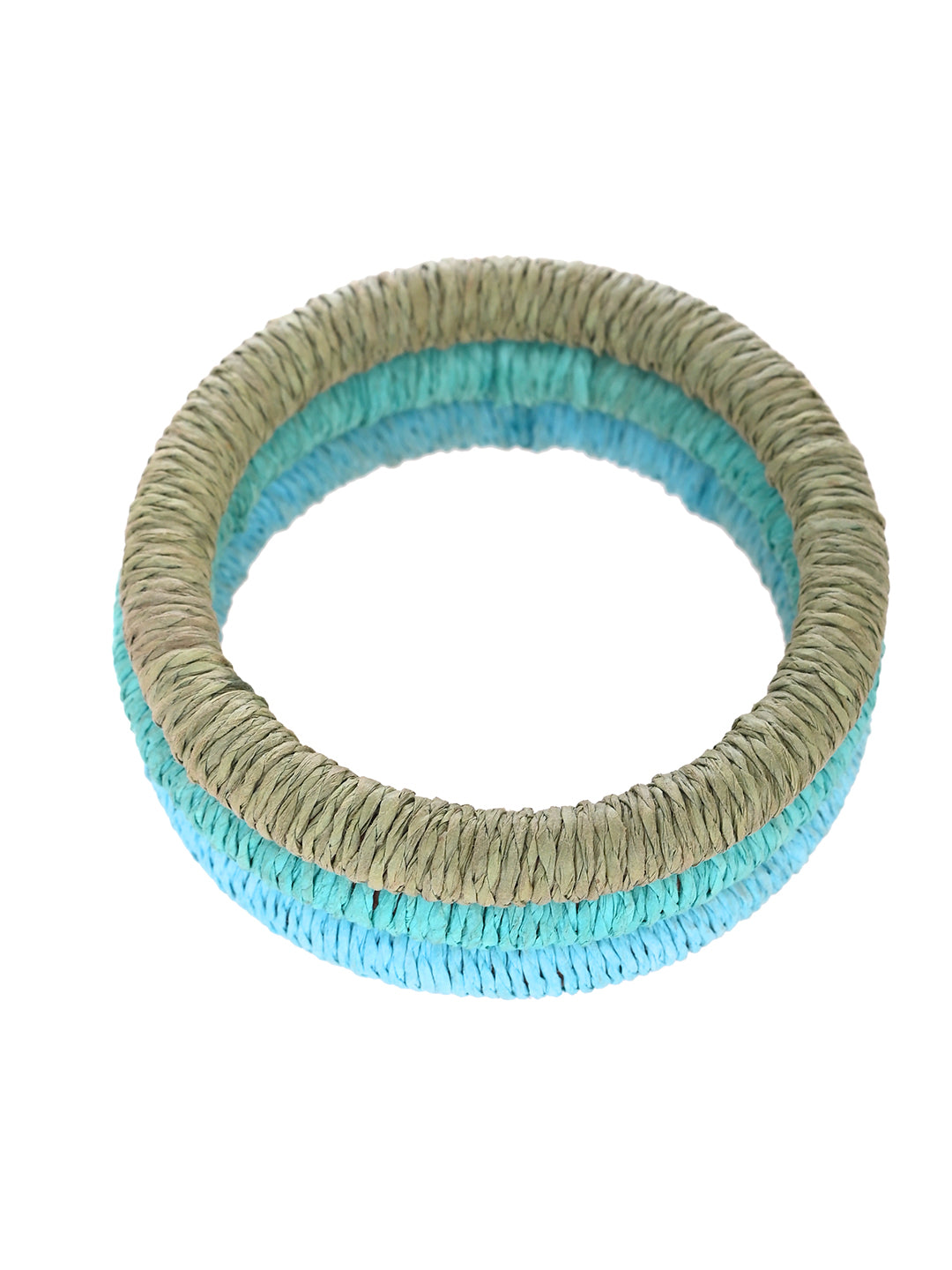 Set Of 3 Beaded Ring Bracelets