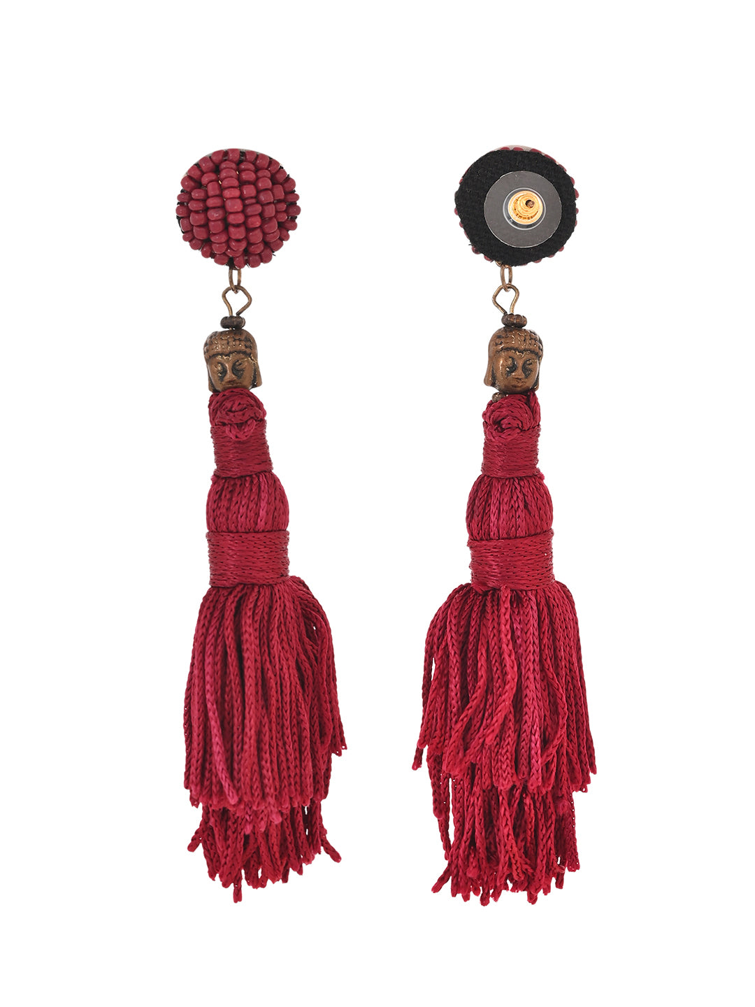 RICHEERA Red Contemporary Drop Earrings