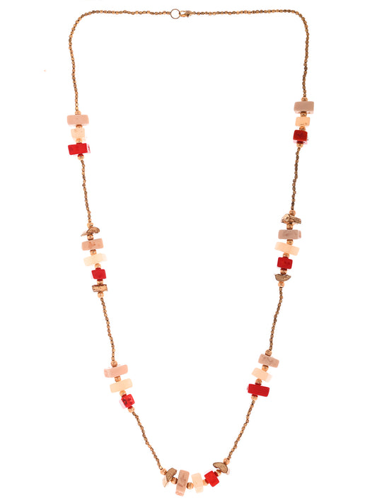 Gold-Plated Beaded Antique Necklace
