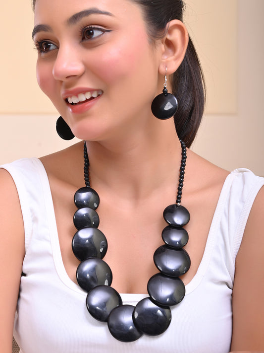 Silver Plated Beaded Jewellery Set