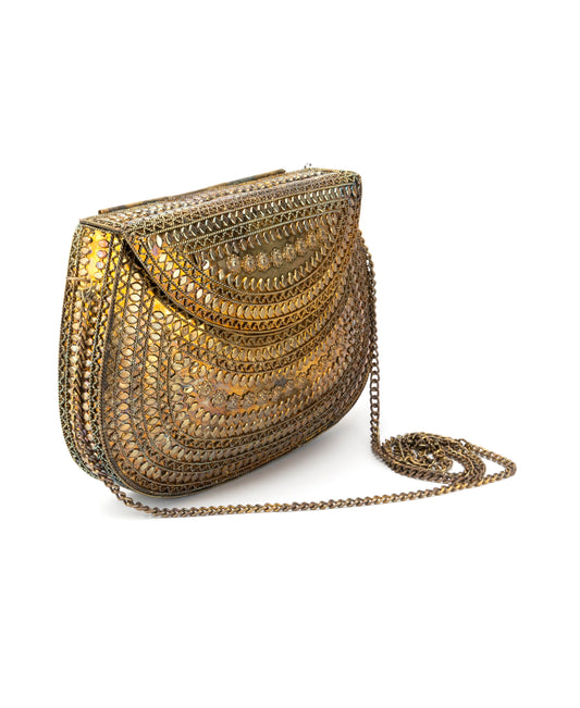 METALLIC PATTERN SLING BAG