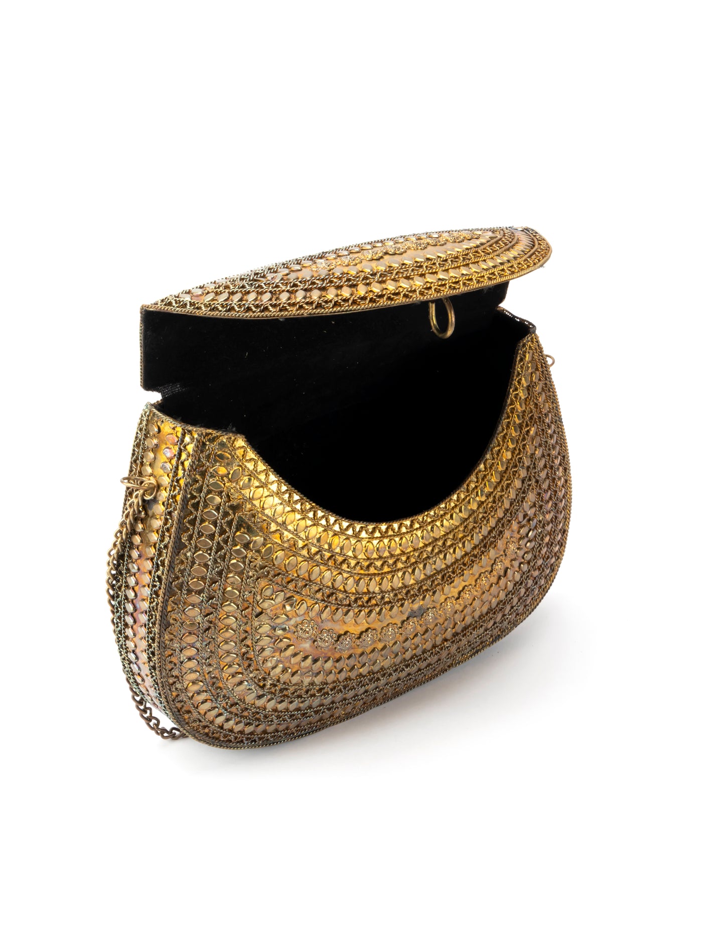 METALLIC PATTERN SLING BAG