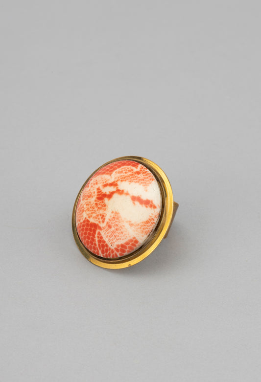 Gold Plated Brass Women Rising Sun Ring