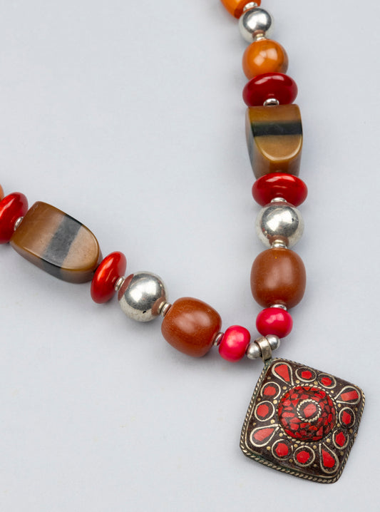 Multicolor Metal Necklace