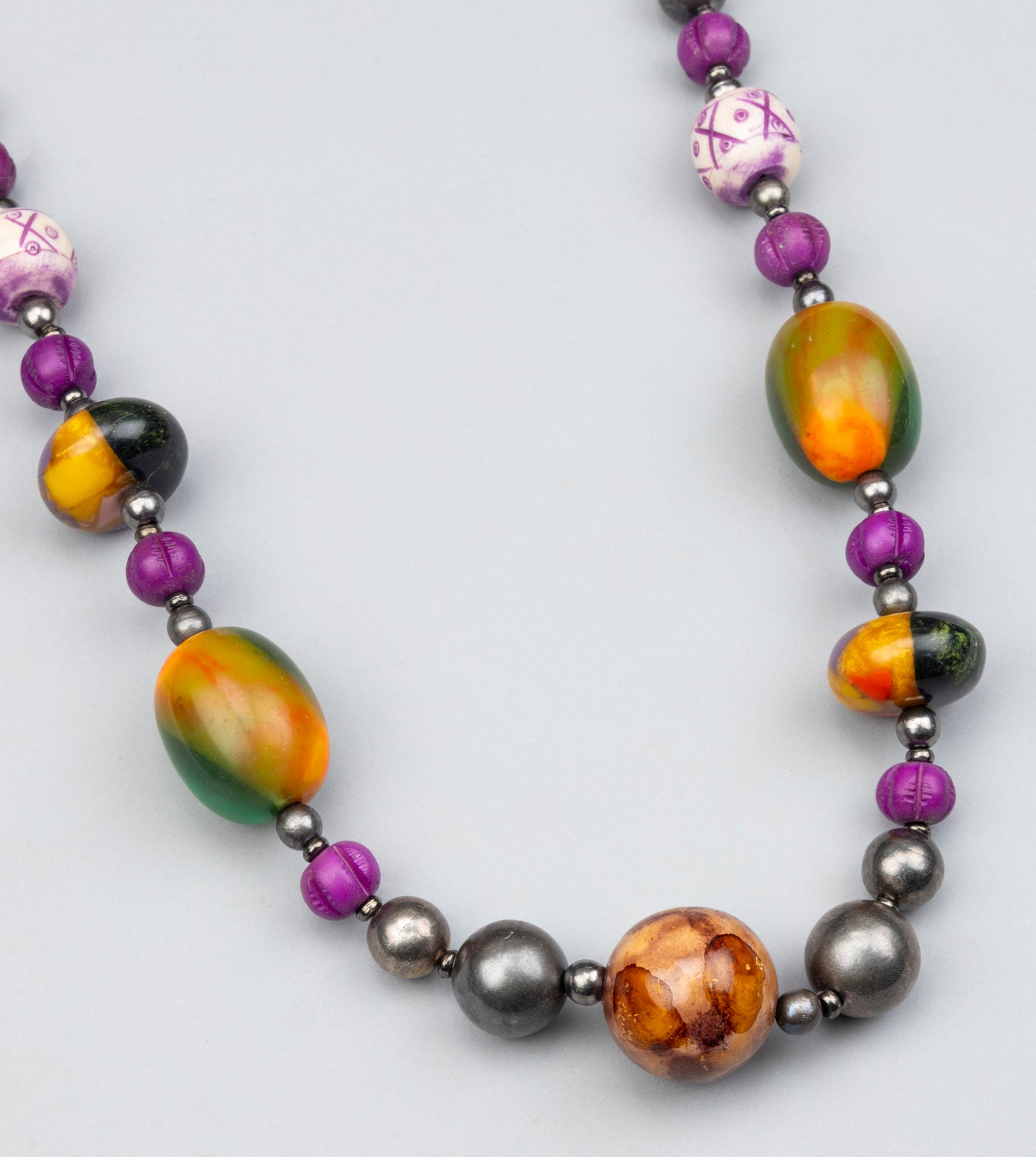 Multicolour Metal Necklace