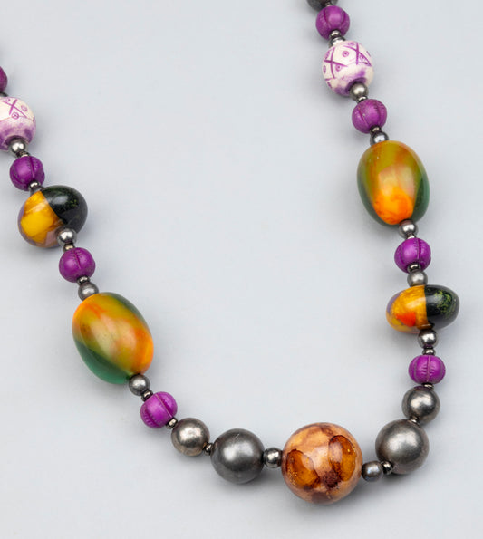 Multicolour Metal Necklace