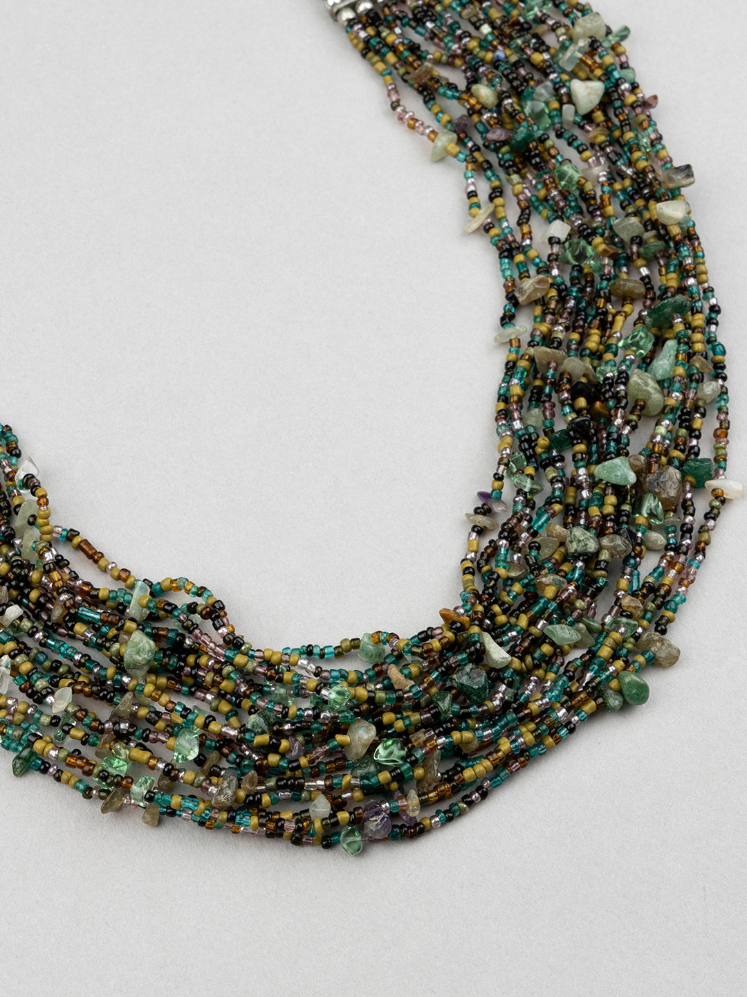Multi Coloured Beaded Necklace - Richeera