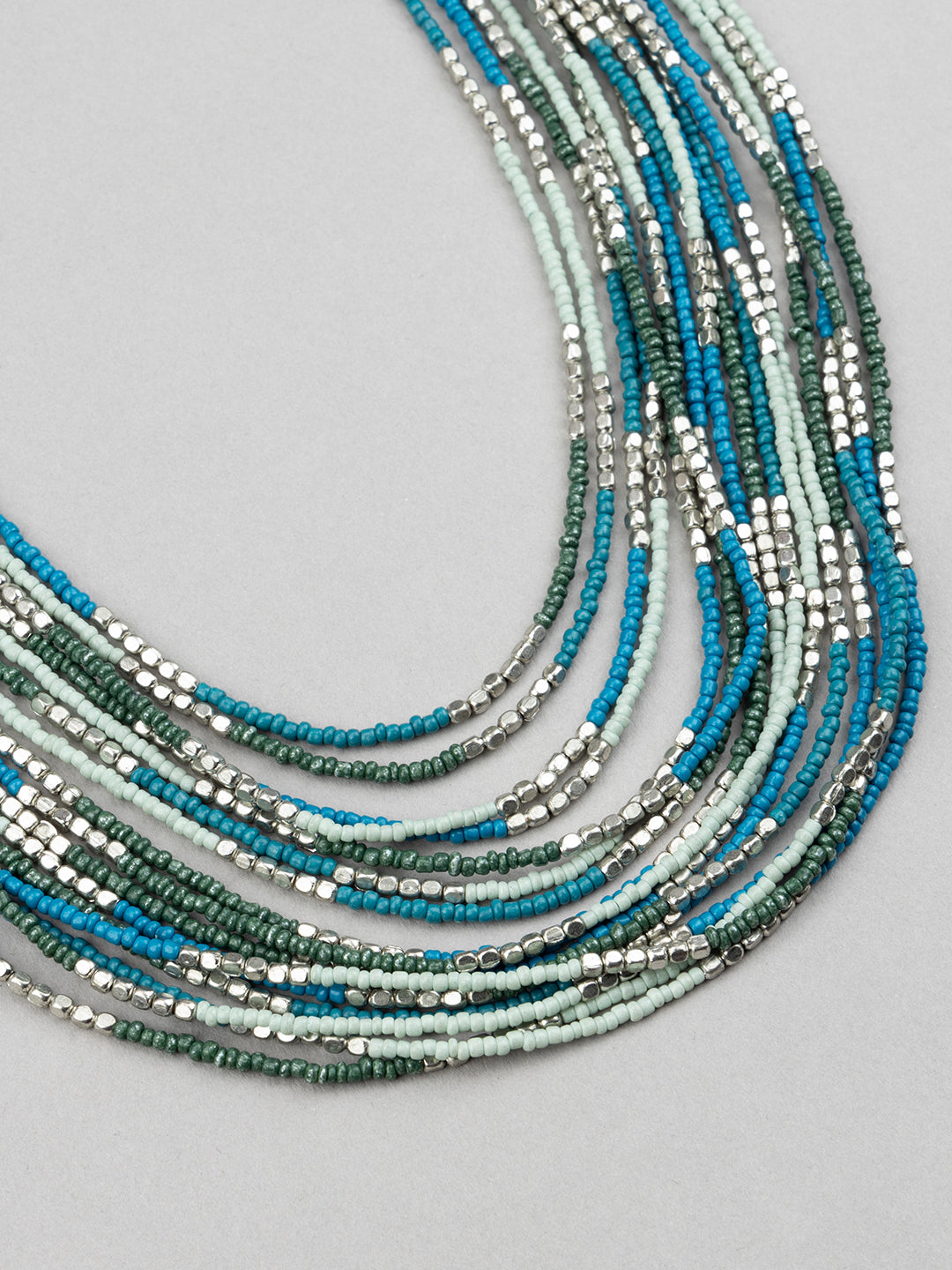 Multi Coloured Beaded Necklace - Richeera