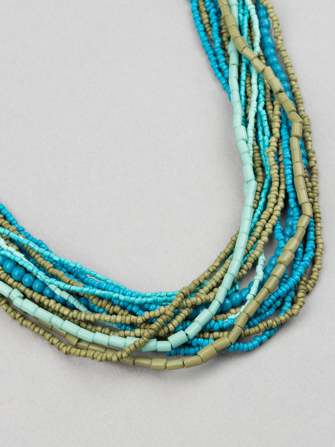 Multi Coloured Beaded Necklace - Richeera