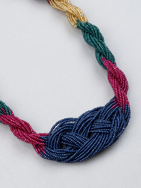 Multi Coloured Beaded Necklace