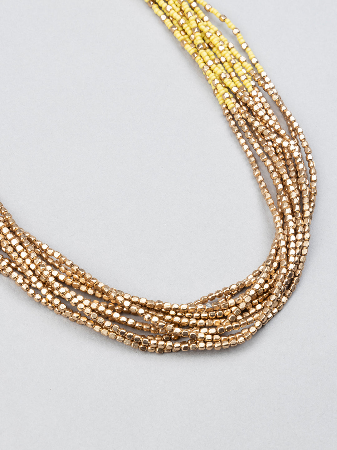 Multi Layered Beaded Necklace - Richeera
