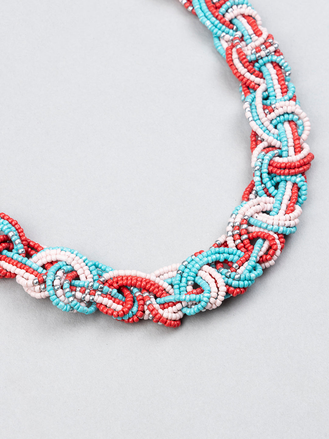 Multi Coloured Beaded Necklace - Richeera