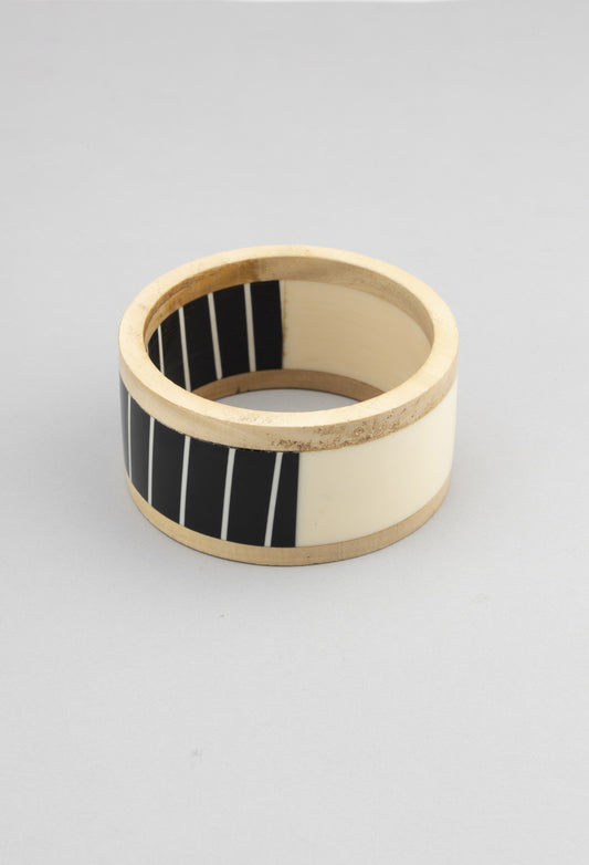 Women Signature Style Blue Resin Bangle