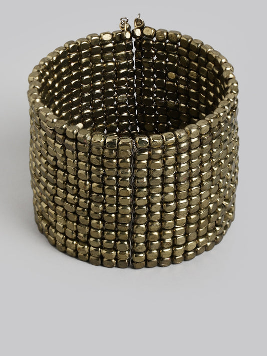 Women Gold-Toned Gold-Plated Elasticated Bracelet