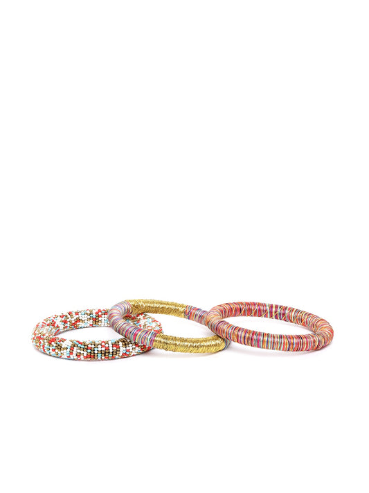 RICHEERA Set of 3 Multicoloured Bangles