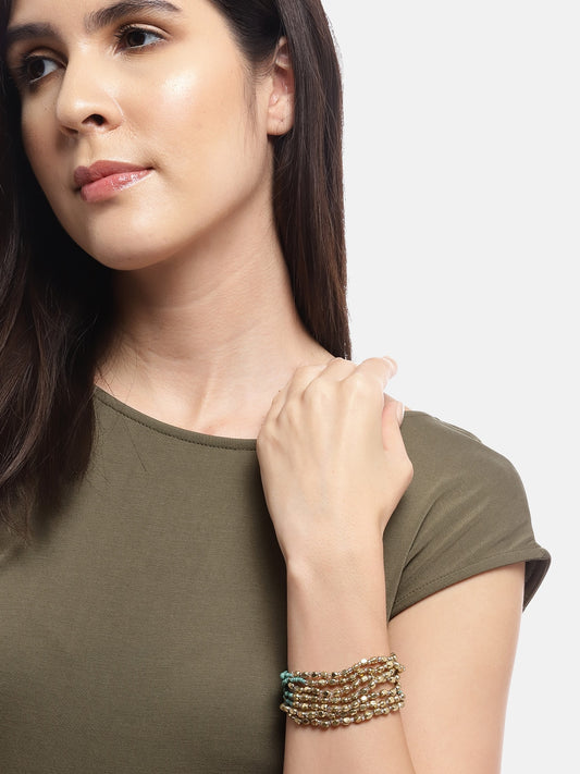 RICHEERA Gold-Plated Multistrand Bracelet