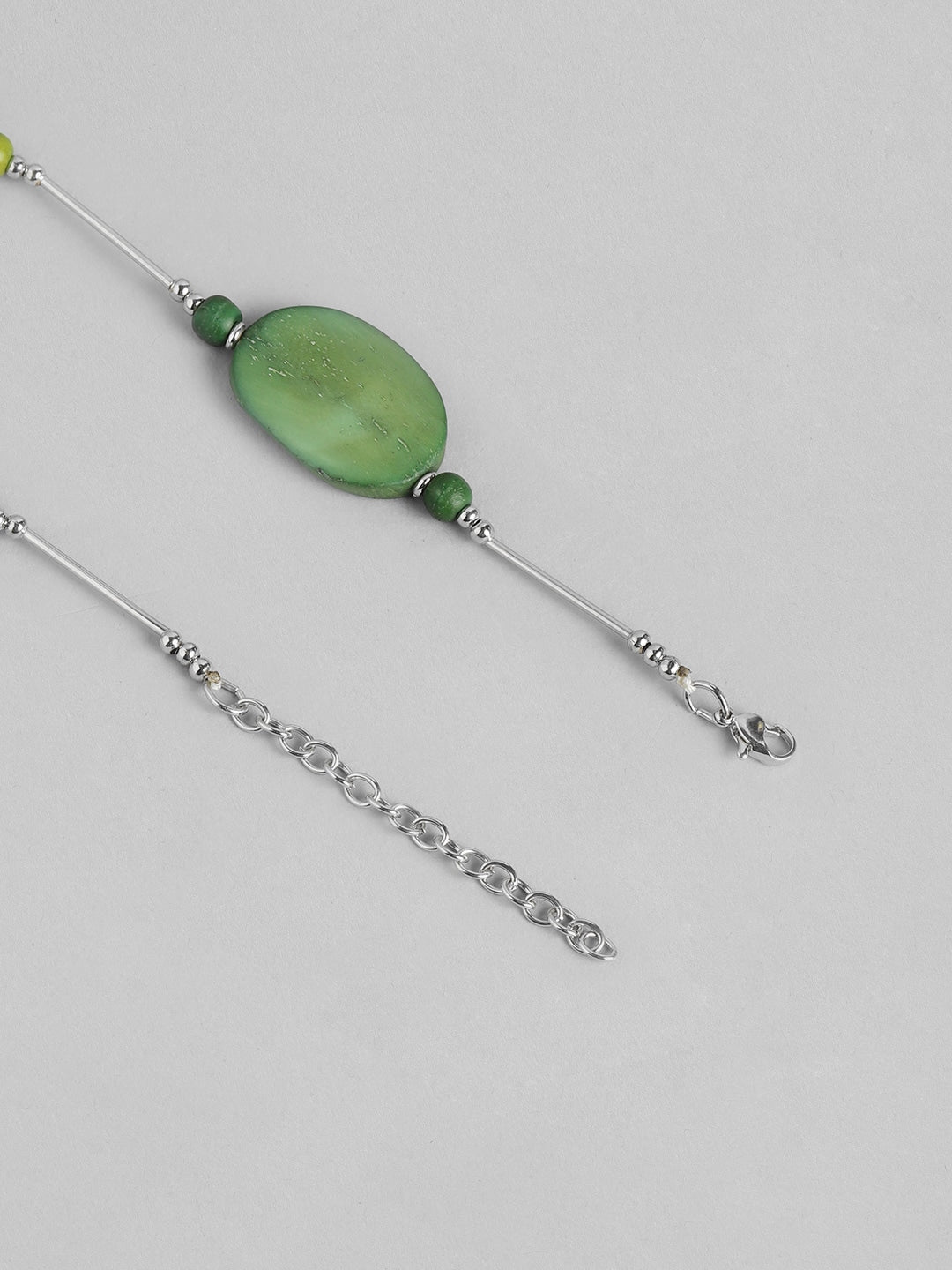 Silver-Plated Beaded Necklace