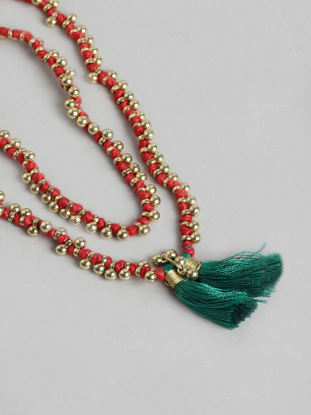 Red & Gold-Plated Necklace
