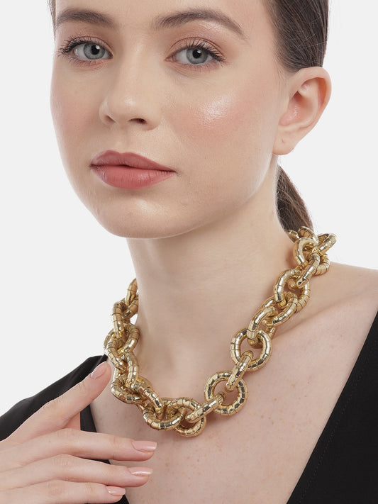 RICHEERA Gold-Toned Gold-Plated Necklace