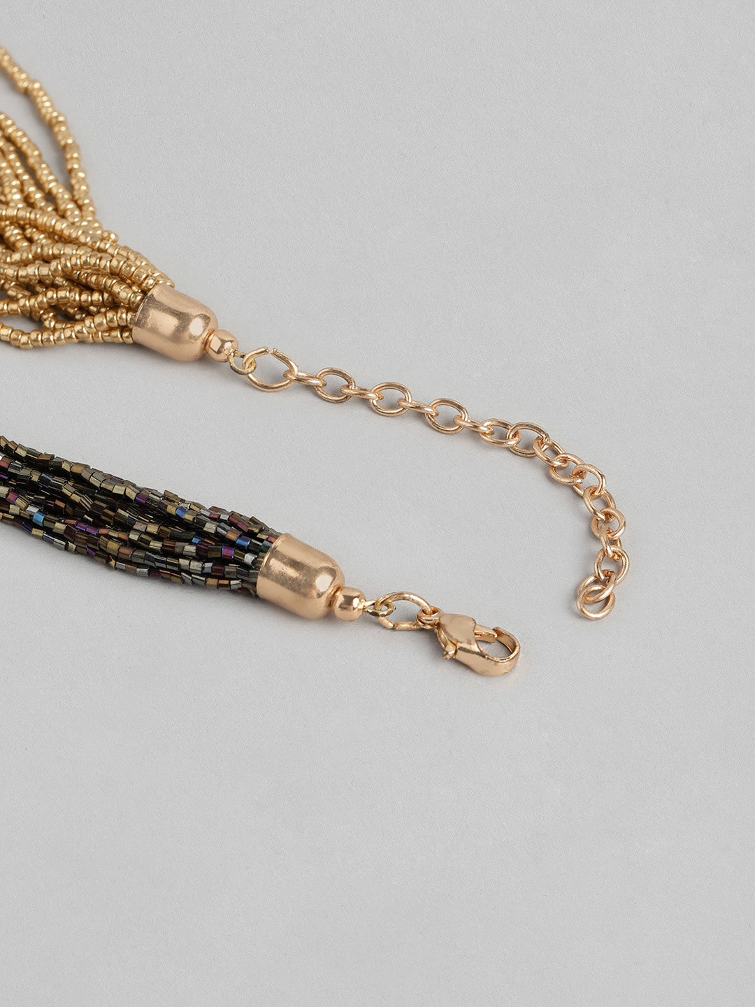 Beaded Multi-Layered Statement Necklace - Richeera