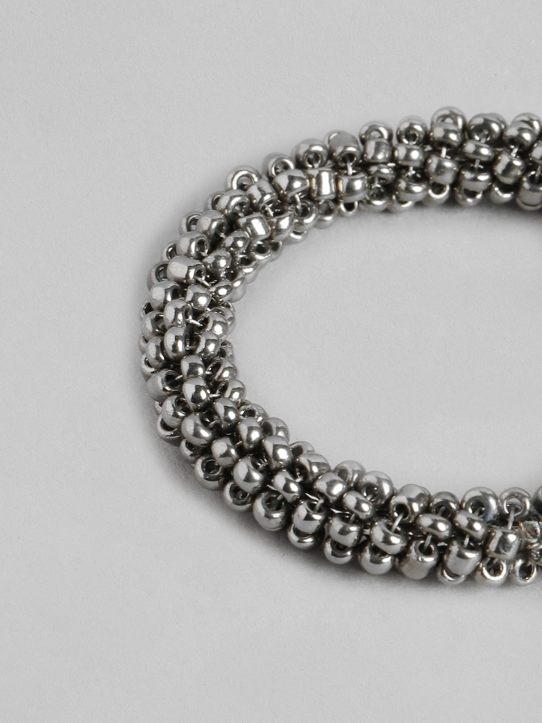 Silver-Plated Circular Hoop Earrings