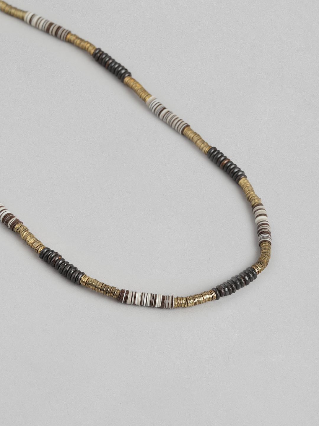 RICHEERA Women Gold-Plated Beaded Necklace