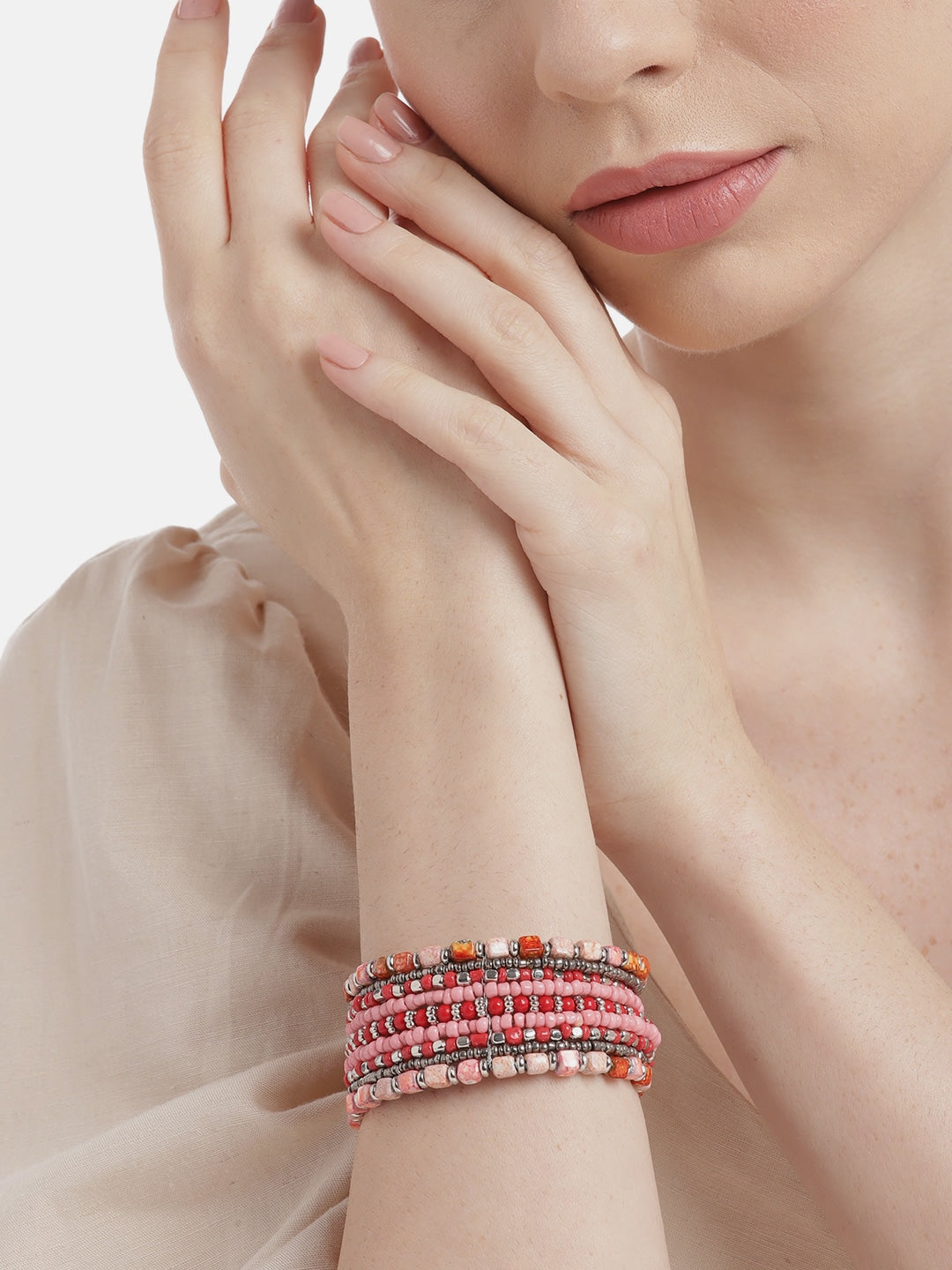 Women Silver-Plated Bracelet