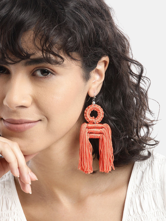 Silver-Plated Quirky Drop Earrings