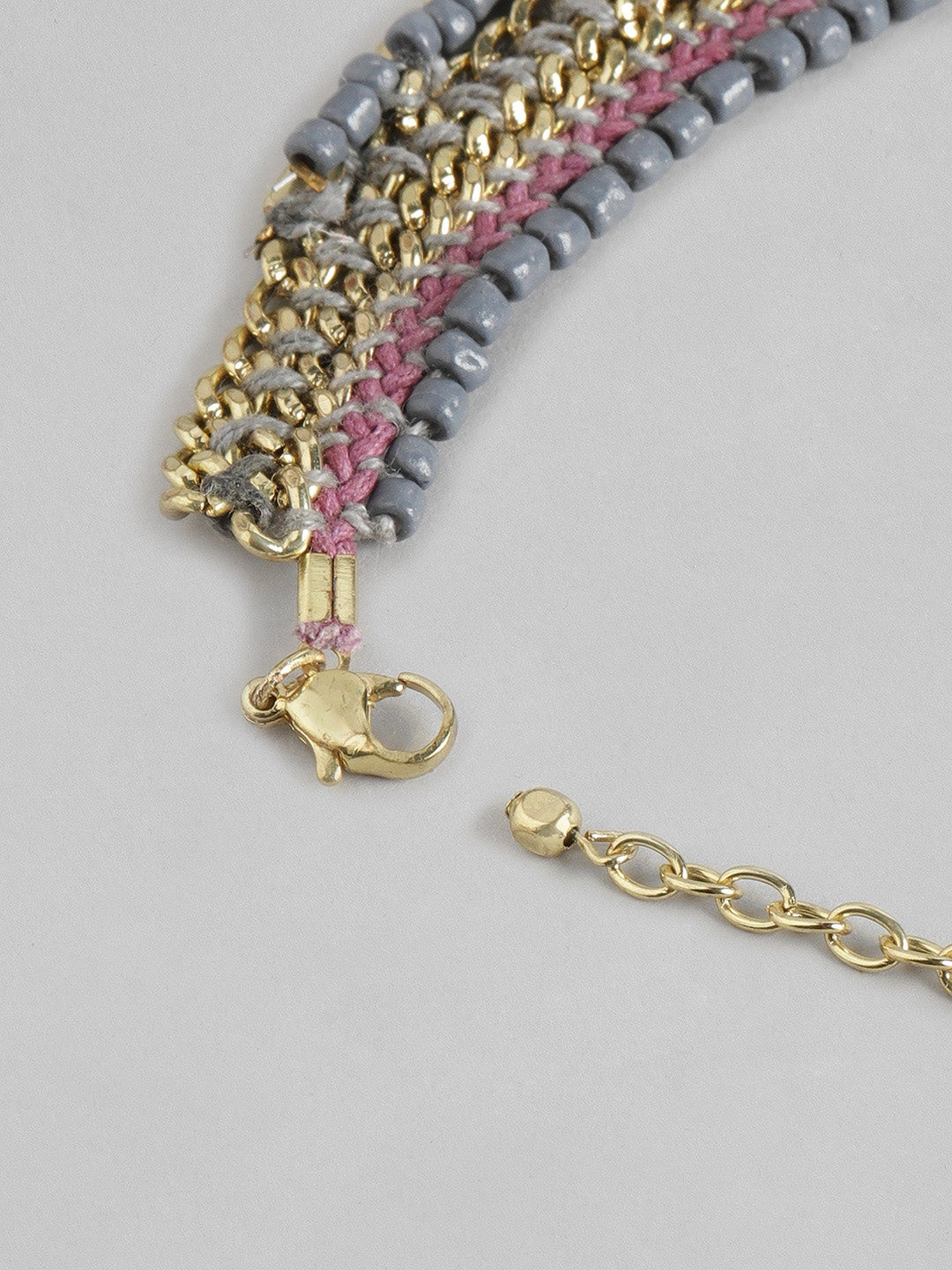 Multicoloured Gold-Plated Layered Necklace