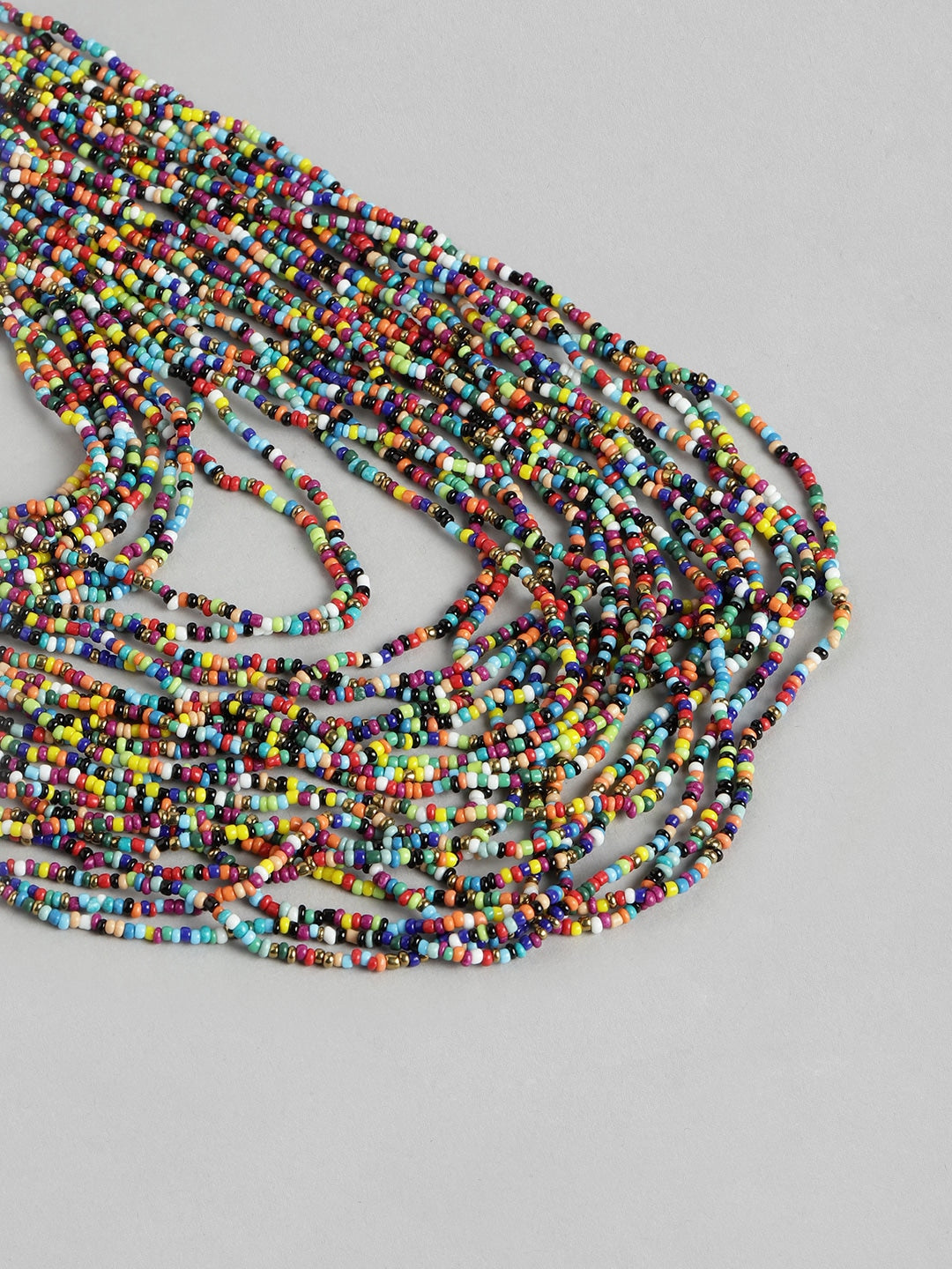 Beaded Multi-Layered Statement Necklace