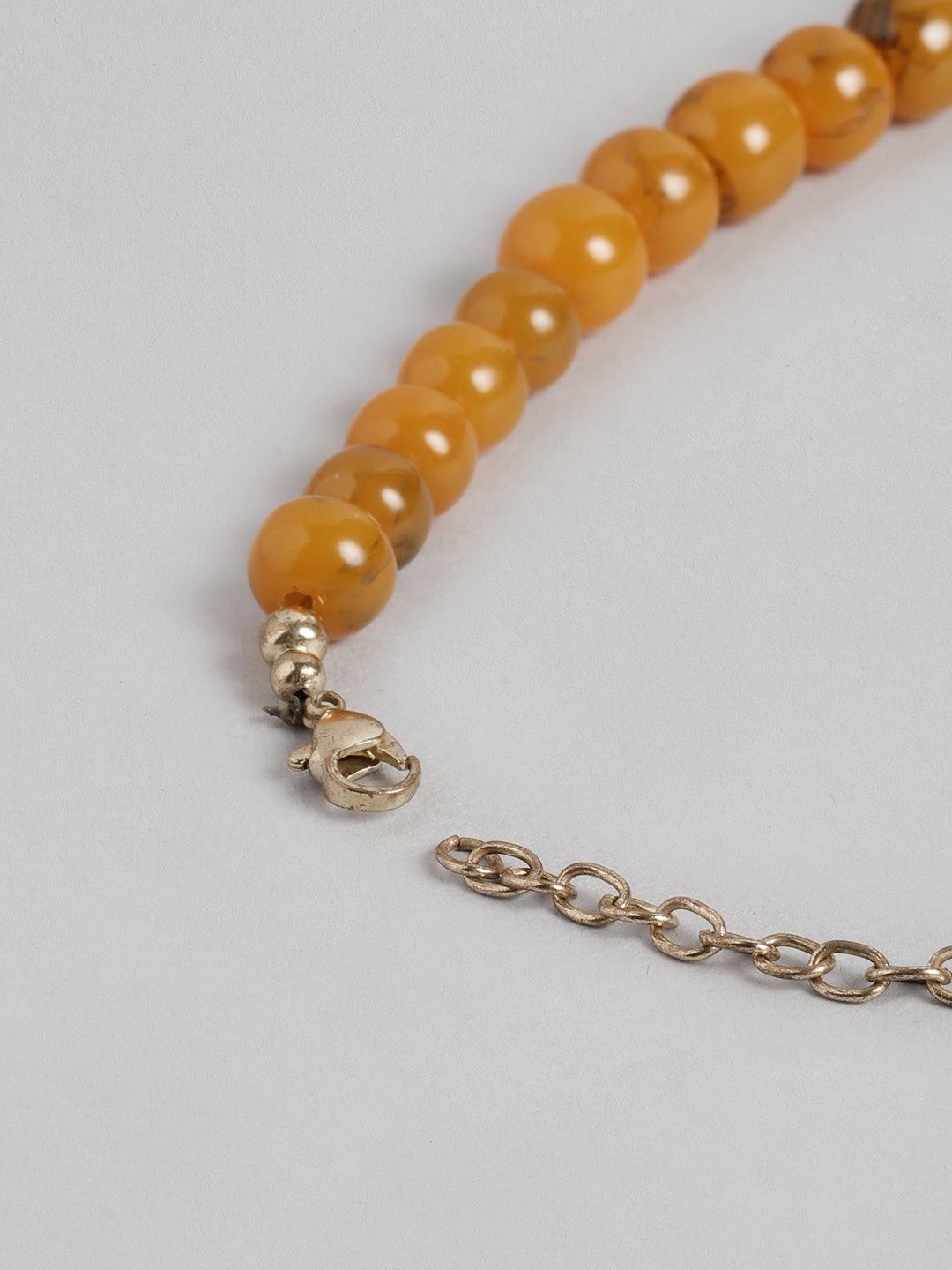 RICHEERA Mustard Beaded Necklace