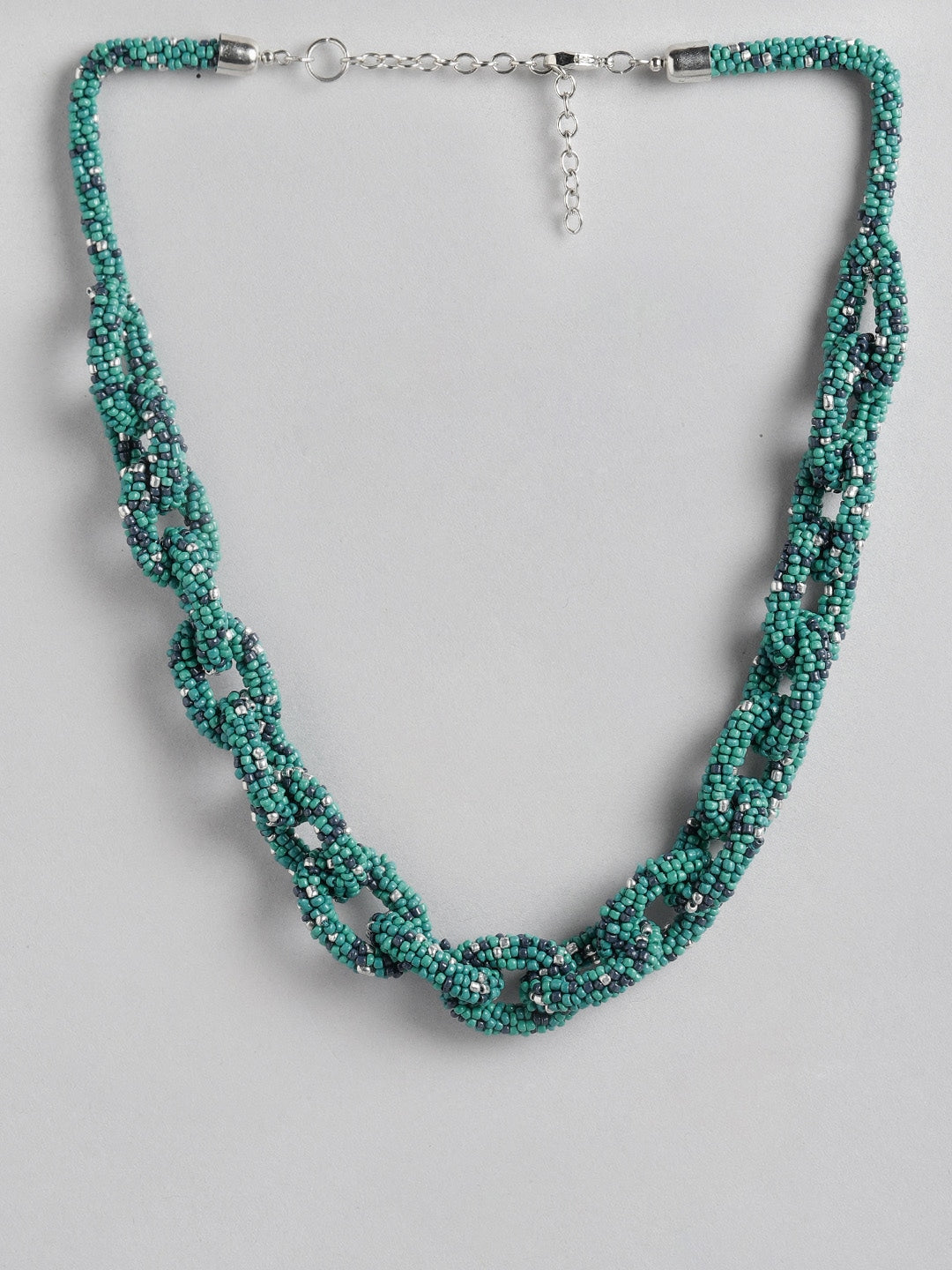 Green & Blue Beaded Necklace