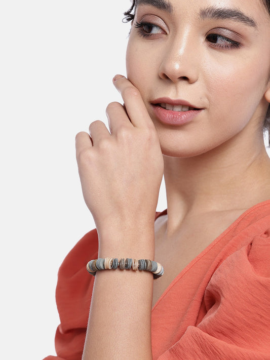 RICHEERA Women Beige & Grey Armlet Bracelet