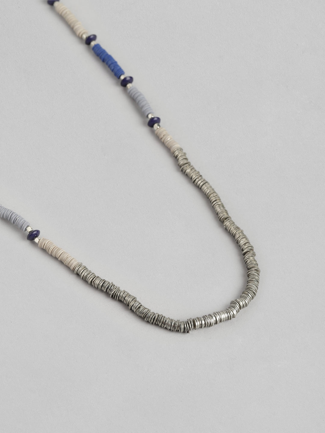 Silver-Plated Beaded Necklace