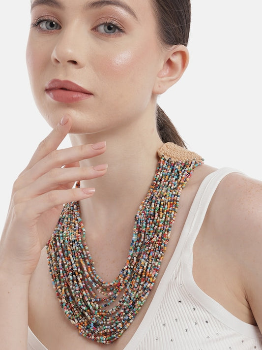 RICHEERA Multicoloured Layered Necklace