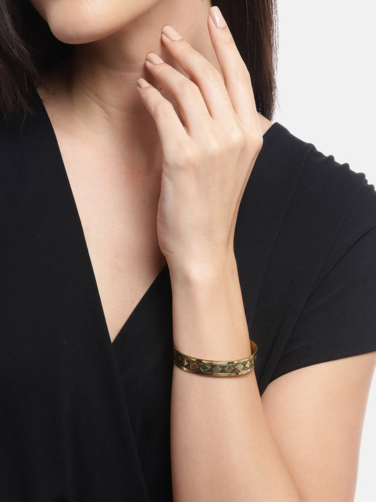 RICHEERA Gold-Plated Cuff Bracelet