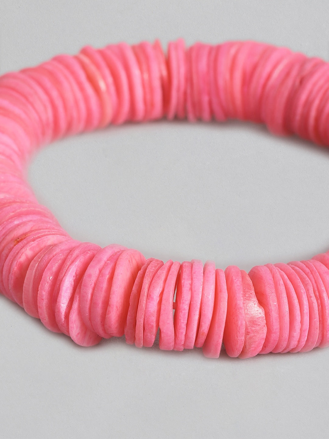 Women Pink Elasticated Bracelet