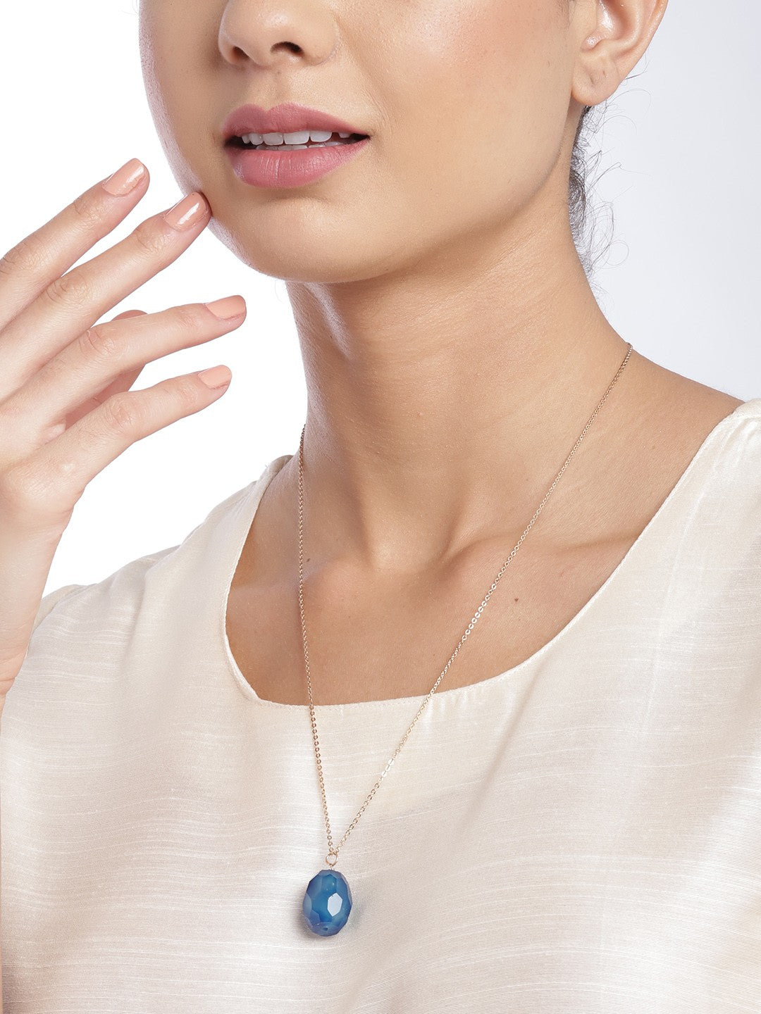 Rose Gold-Plated Blue Chain