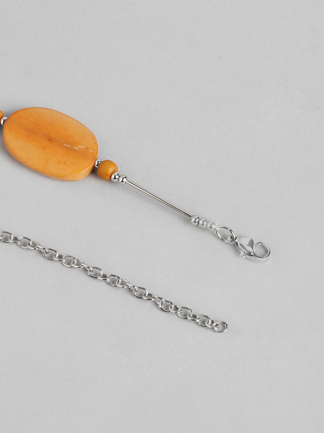 Silver-Plated Beaded Necklace