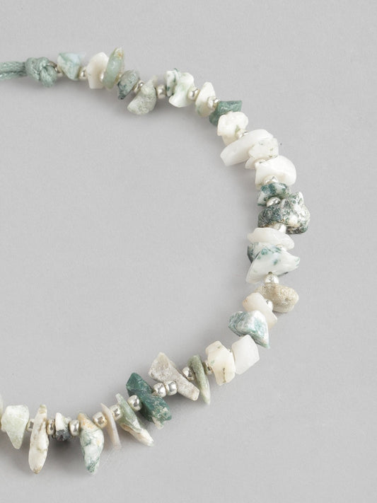 Women Green & White Armlet Bracelet