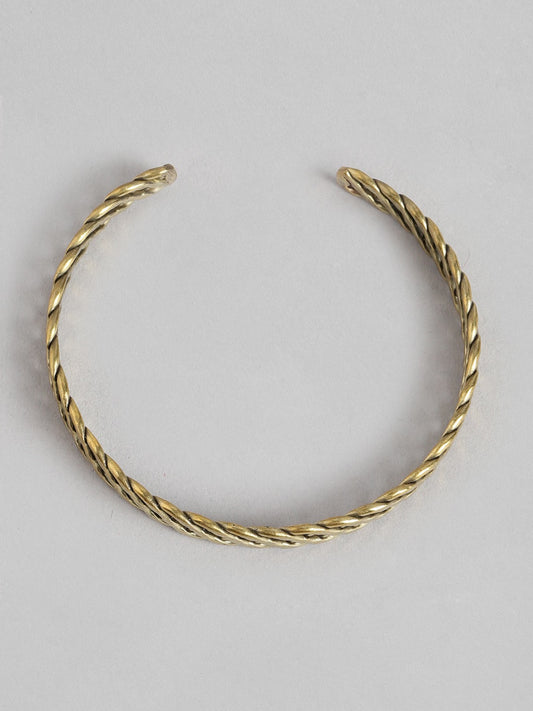Women Gold-Toned Gold-Plated Bangle-Style Bracelet