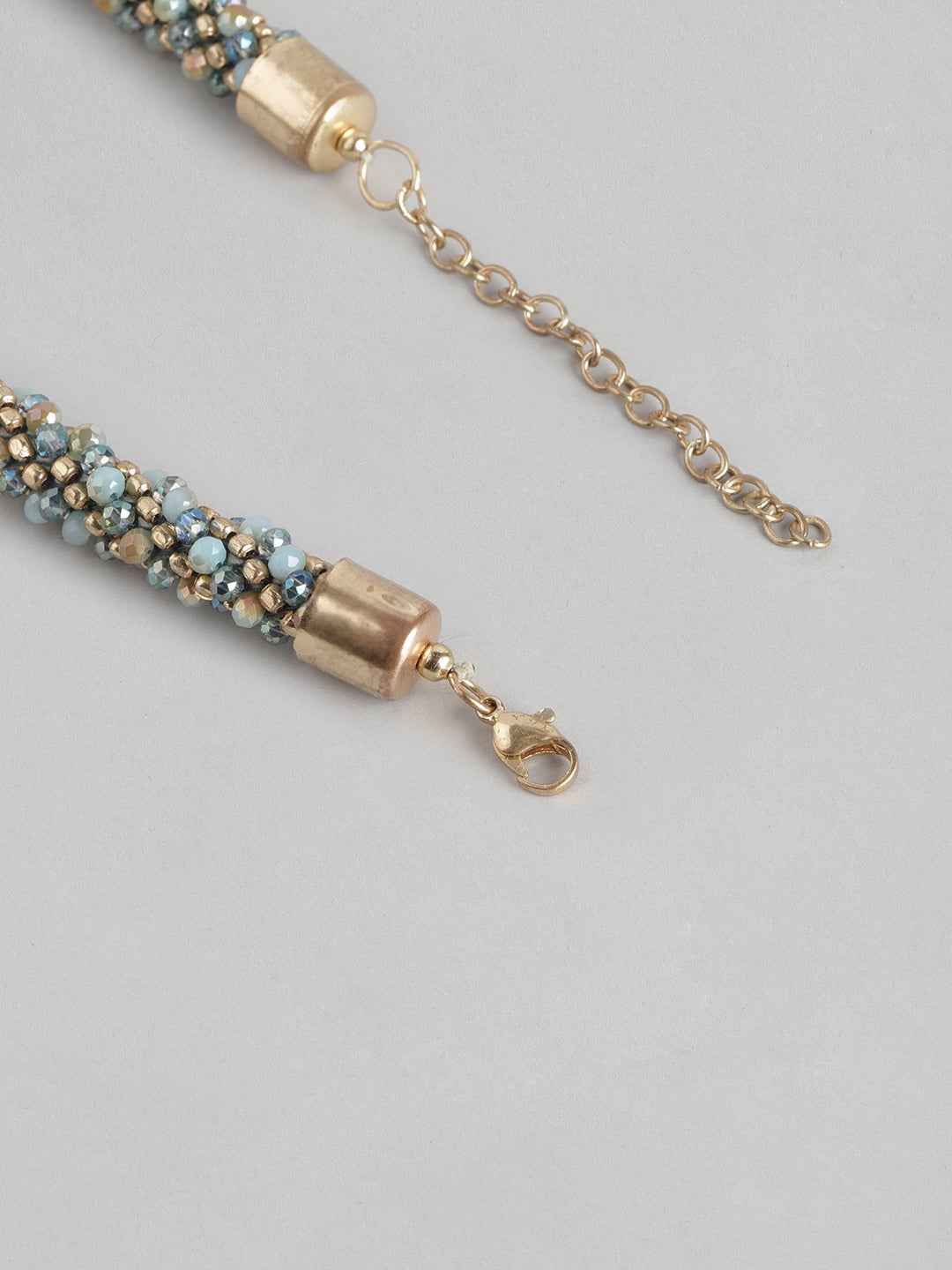 RICHEERA Blue & Gold-Toned Gold-Plated Necklace